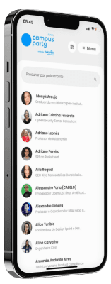 Lista de palestrantes